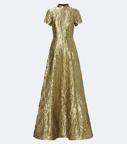 Malinda metallic-effect cloque gown - Emilia Wickstead - Modalova