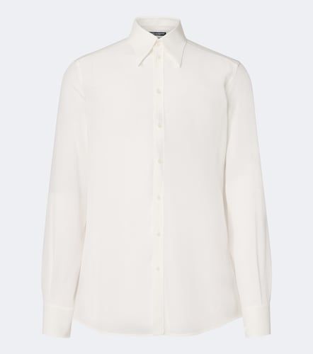 Camisa de crepé de china de seda - Dolce&Gabbana - Modalova