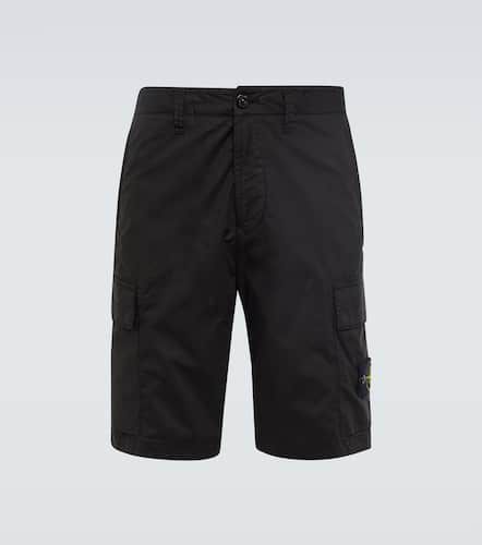 Cotton-blend canvas Bermuda shorts - Stone Island - Modalova