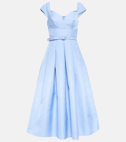 Pleated taffeta midi dress - Self-Portrait - Modalova