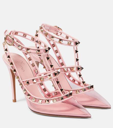 Rockstud leather and PVC pumps - Valentino Garavani - Modalova