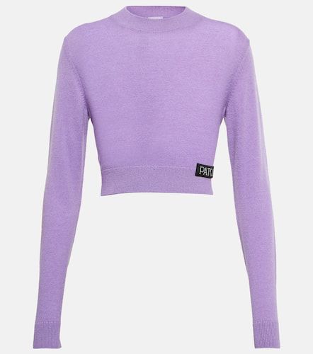 Cropped wool and cashmere sweater - Patou - Modalova