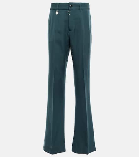 Wide-leg wool-blend pants - MM6 Maison Margiela - Modalova