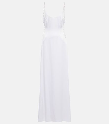Bridal - Abito lungo Pearled Cove con cut-out - Galvan - Modalova