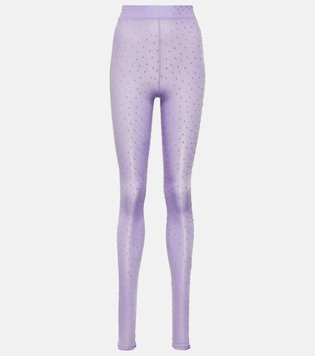 Crystal-embellished jersey tights - Alex Perry - Modalova