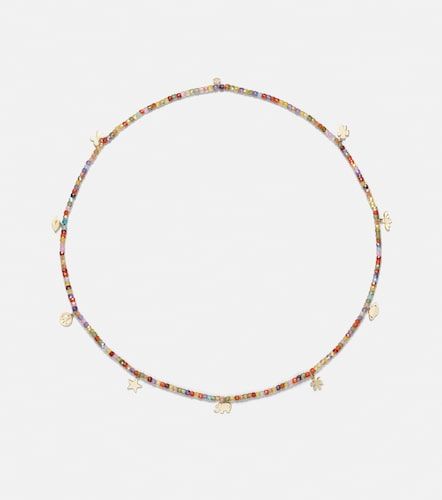 Collana in oro 14kt con zircone - Sydney Evan - Modalova