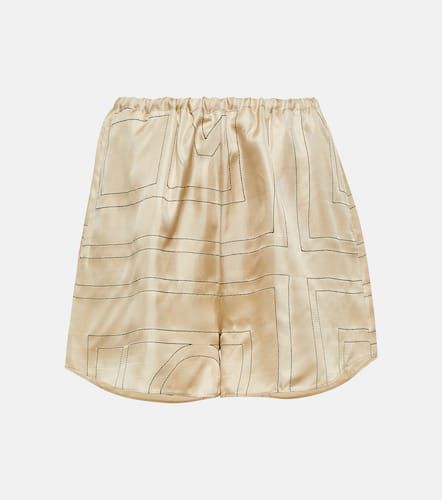 Toteme Logo silk shorts - Toteme - Modalova