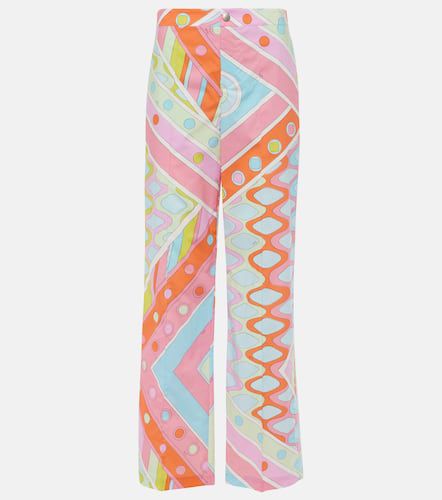 Vivara mid-rise cotton straight pants - Pucci - Modalova