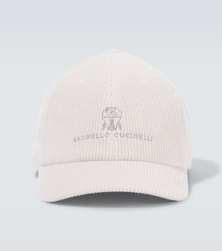 Gorra de pana con logo - Brunello Cucinelli - Modalova