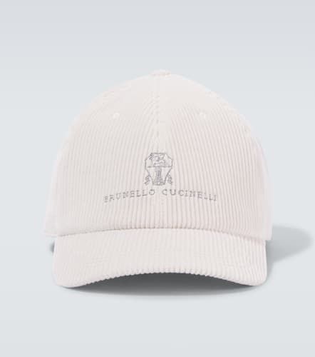 Logo corduroy baseball cap - Brunello Cucinelli - Modalova