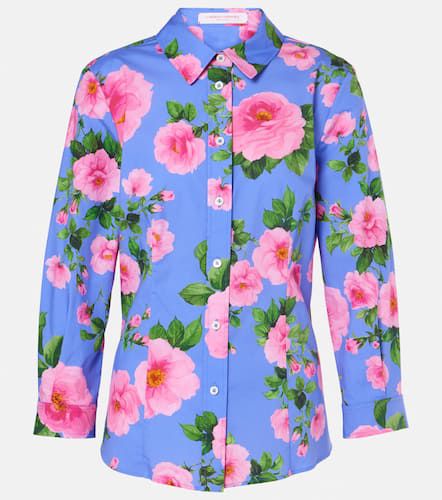 Floral cotton-blend shirt - Carolina Herrera - Modalova