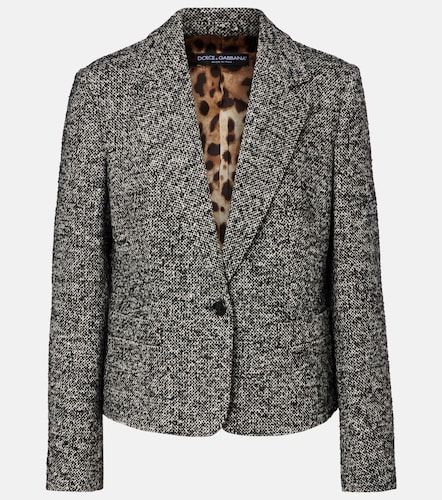 Wool, silk, and alpaca-blend jacket - Dolce&Gabbana - Modalova