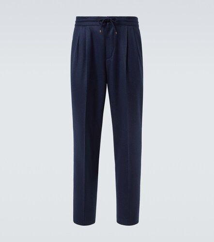 Pantalones rectos de lana virgen - Brunello Cucinelli - Modalova