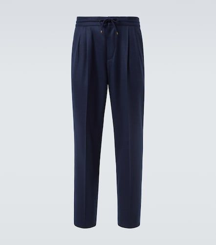 Pantaloni regular in lana vergine - Brunello Cucinelli - Modalova