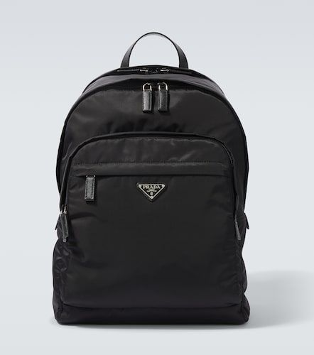 Re-Nylon leather-trimmed backpack - Prada - Modalova