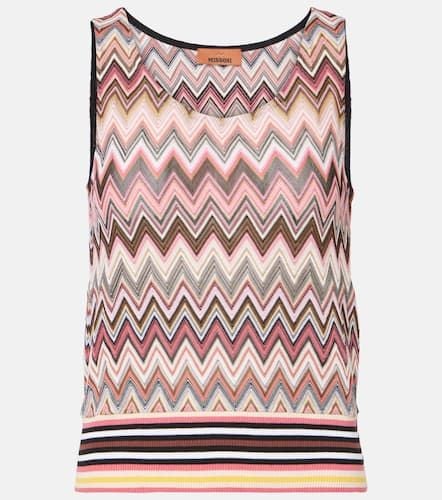 Tank top in misto cotone a zig-zag - Missoni - Modalova