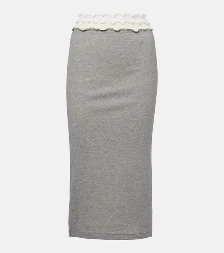 Falda midi de jersey a capas - Jil Sander - Modalova