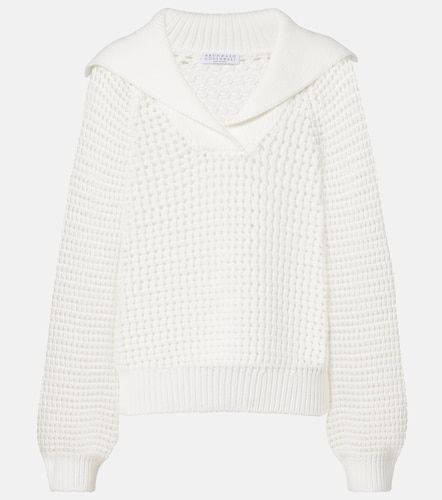 Pullover aus einem Baumwollgemisch - Brunello Cucinelli - Modalova