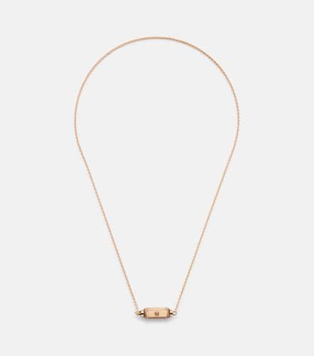 Coco Micro 18kt rose necklace with diamonds - Marie Lichtenberg - Modalova