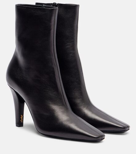 Jill 95 leather ankle boots - Saint Laurent - Modalova