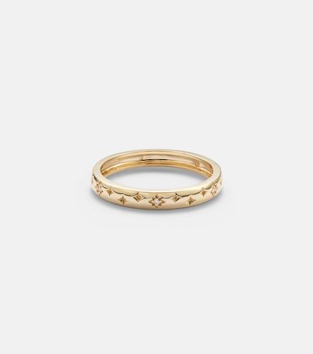 Anillo Northern Star de oro de 14 ct con diamantes - Stone and Strand - Modalova