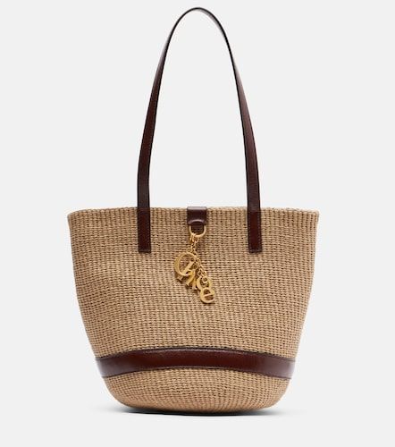 Medium leather-trimmed basket bag - Chloe - Modalova