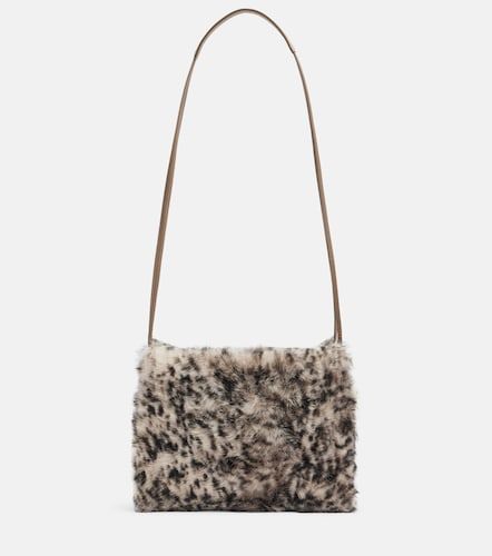 Borsa a spalla Mellow Small in shearling - Brunello Cucinelli - Modalova