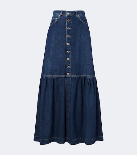 Gonna lunga di jeans a balze - Dolce&Gabbana - Modalova