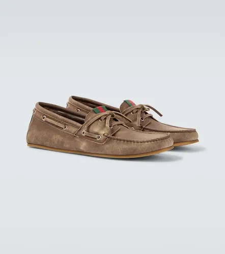 Gucci Náuticos de piel con Web - Gucci - Modalova