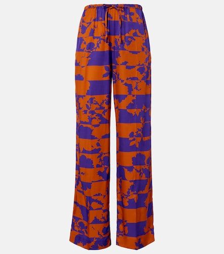 Printed wide-leg pants - Dries Van Noten - Modalova