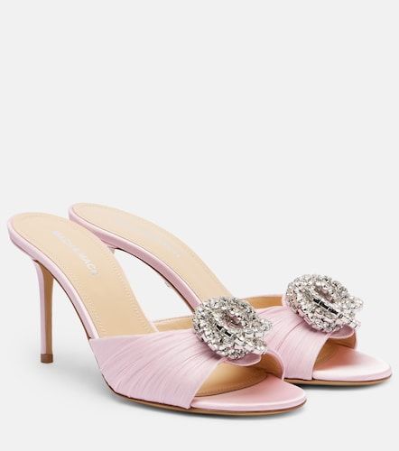 Galaxy 85 embellished satin mules - Mach & Mach - Modalova