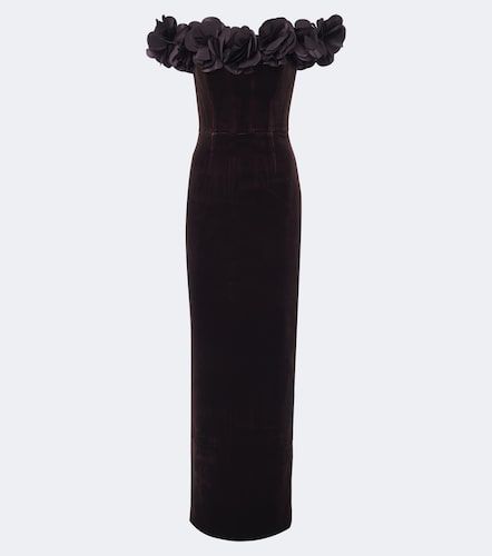 Verzierte Bustier-Robe Charles aus Samt - Rebecca Vallance - Modalova