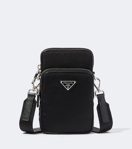 Borsa porta smarphone in Re-Nylon e pelle Saffiano - Prada - Modalova