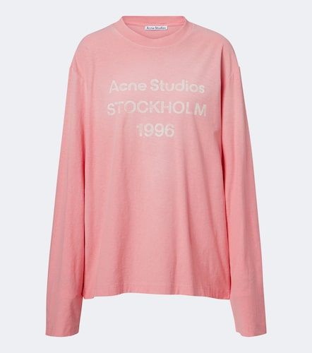 T-Shirt aus Baumwoll-Hanf-Jersey - Acne Studios - Modalova