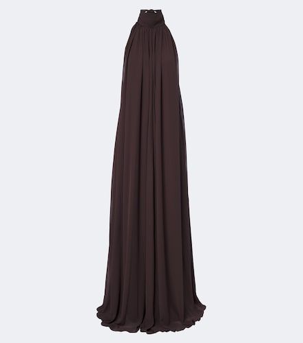 Adela halterneck chiffon maxi dress - De La Vali - Modalova