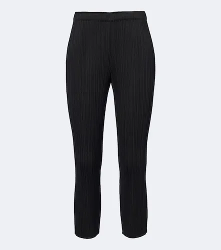 Basics cropped pleated slim pants - Pleats Please Issey Miyake - Modalova