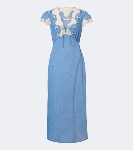 Vestido midi Amari de algodón bordado - Rixo - Modalova
