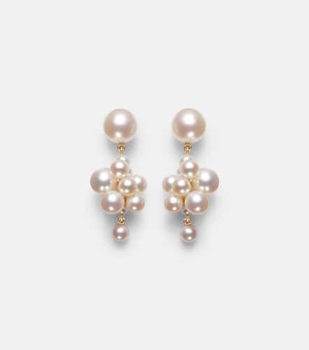 Botticelli 14kt gold earrings with pearls - Sophie Bille Brahe - Modalova