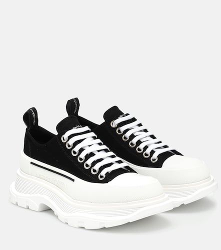 Tread Slick canvas platform sneakers - Alexander McQueen - Modalova