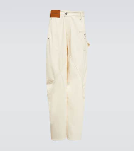 Wide-leg denim cargo pants - JW Anderson - Modalova