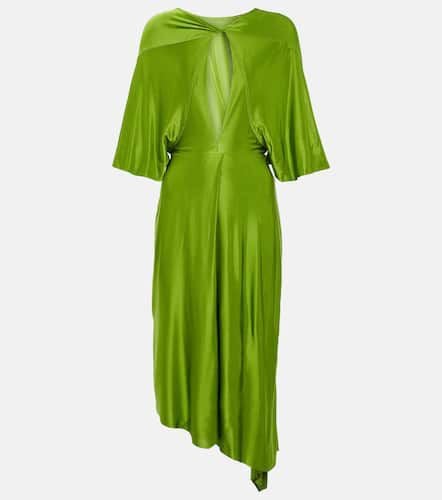 Cape sleeve cutout midi dress - Victoria Beckham - Modalova