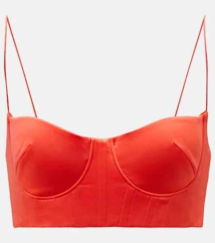 Bralette Hart de crepé de satén - Alex Perry - Modalova