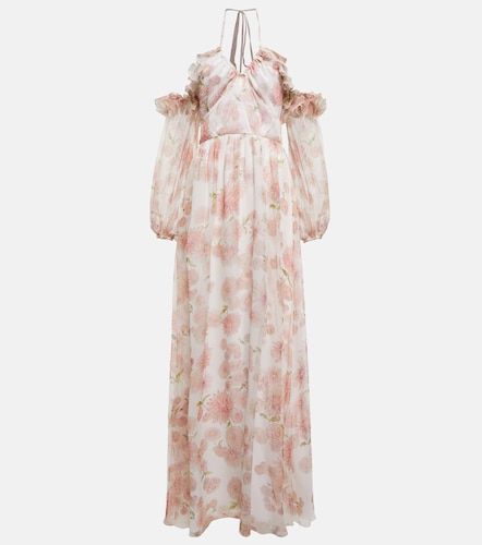 Abito lungo in seta con scollo bardot - Giambattista Valli - Modalova