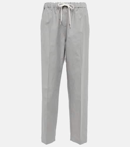 Cotton and silk pants - MM6 Maison Margiela - Modalova