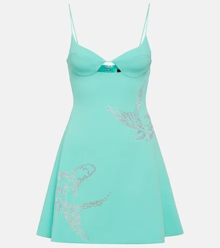 Crystal-embellished minidress - David Koma - Modalova