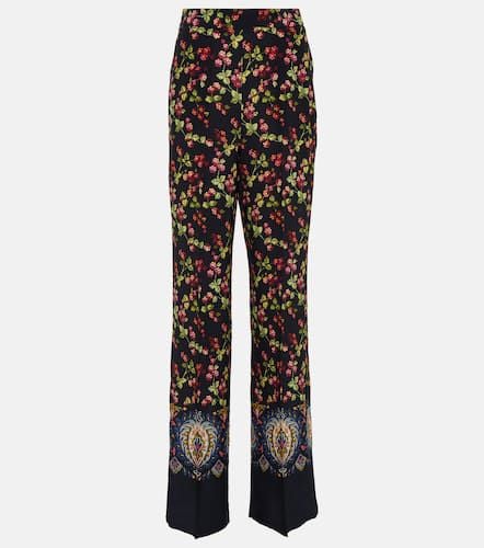 Etro Printed high-rise silk pants - Etro - Modalova