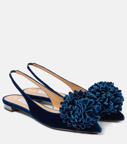 Couturier velvet slingback flats - Aquazzura - Modalova