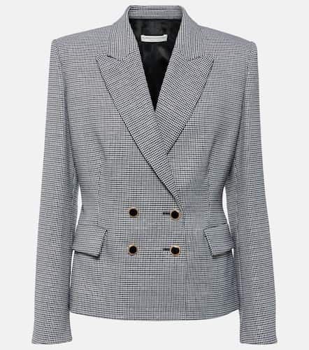 Houndstooth wool-blend jacket - Alessandra Rich - Modalova