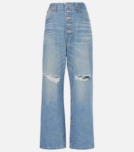 Cutout wide-leg jeans - Junya Watanabe - Modalova