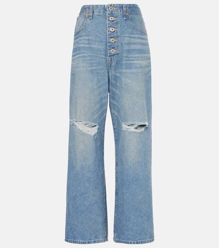 Cutout wide-leg jeans - Junya Watanabe - Modalova